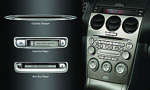 2009 Mazda mazda6 in-dash 6-disc cd/mp3 changer