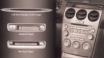 2003 Mazda mazda6 modular audio system
