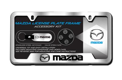 2014 Mazda mazda3 license plate frame gift set